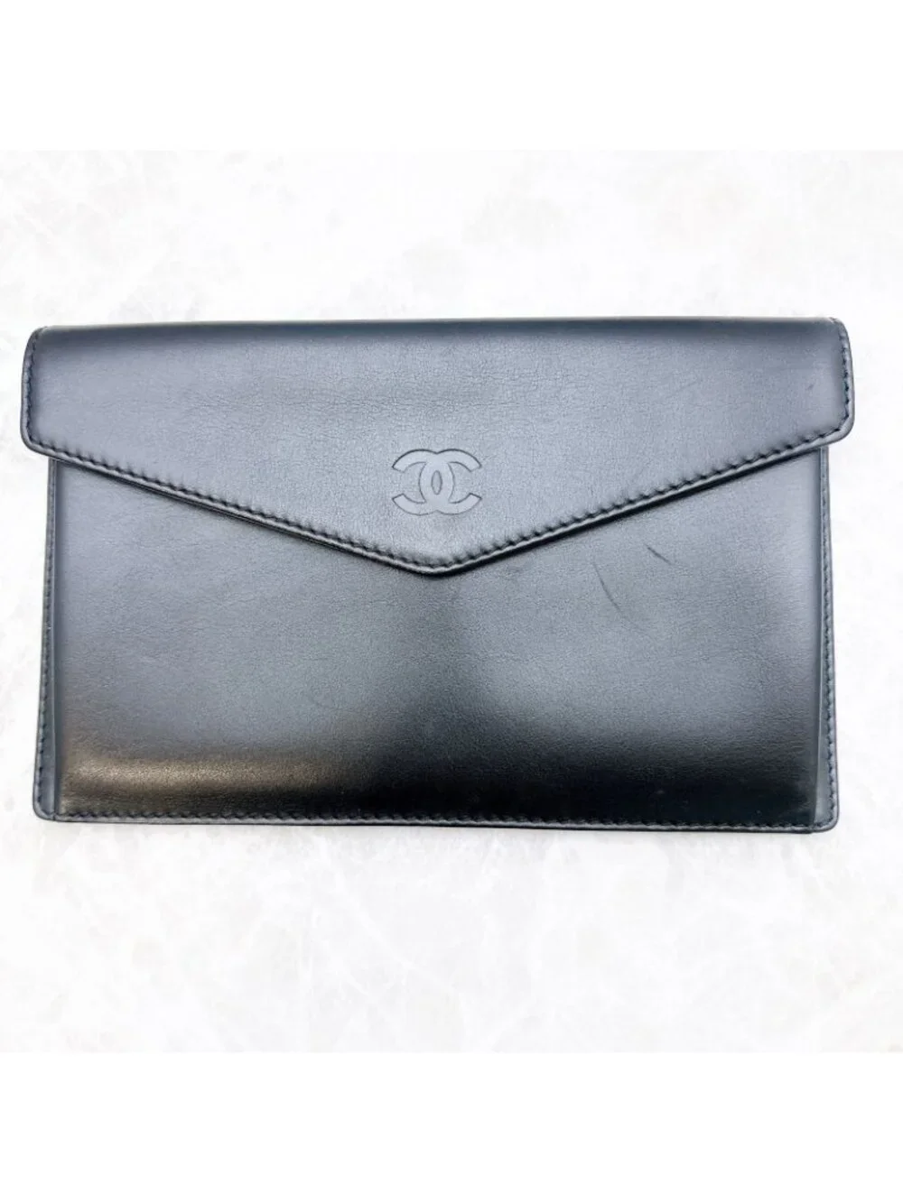 Chanel Wallet Lambskin Black Simple
